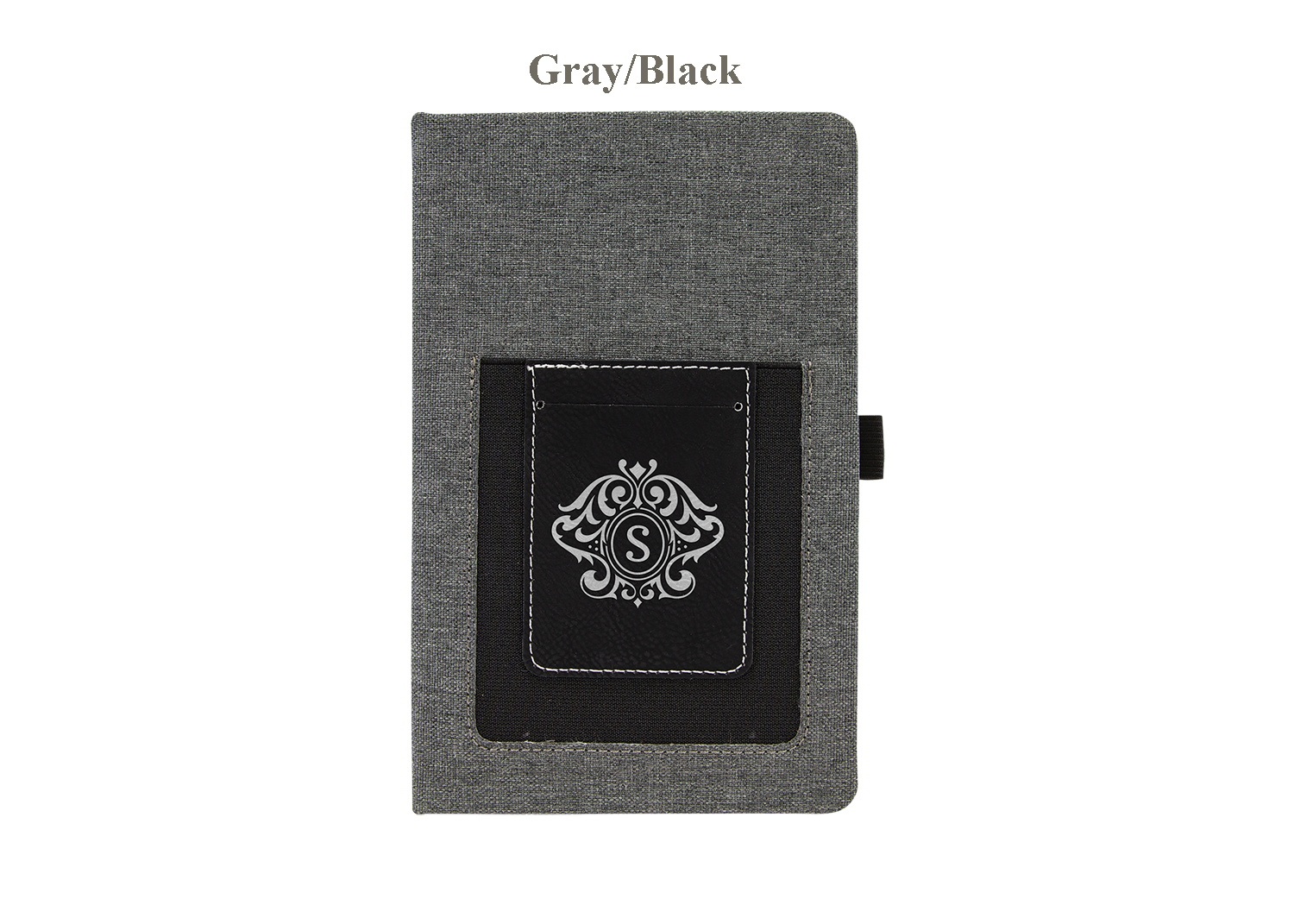 Personalized 5 1/4" x 8 1/4" Leatherette Journal with Cell/Card Slot — photo 3
