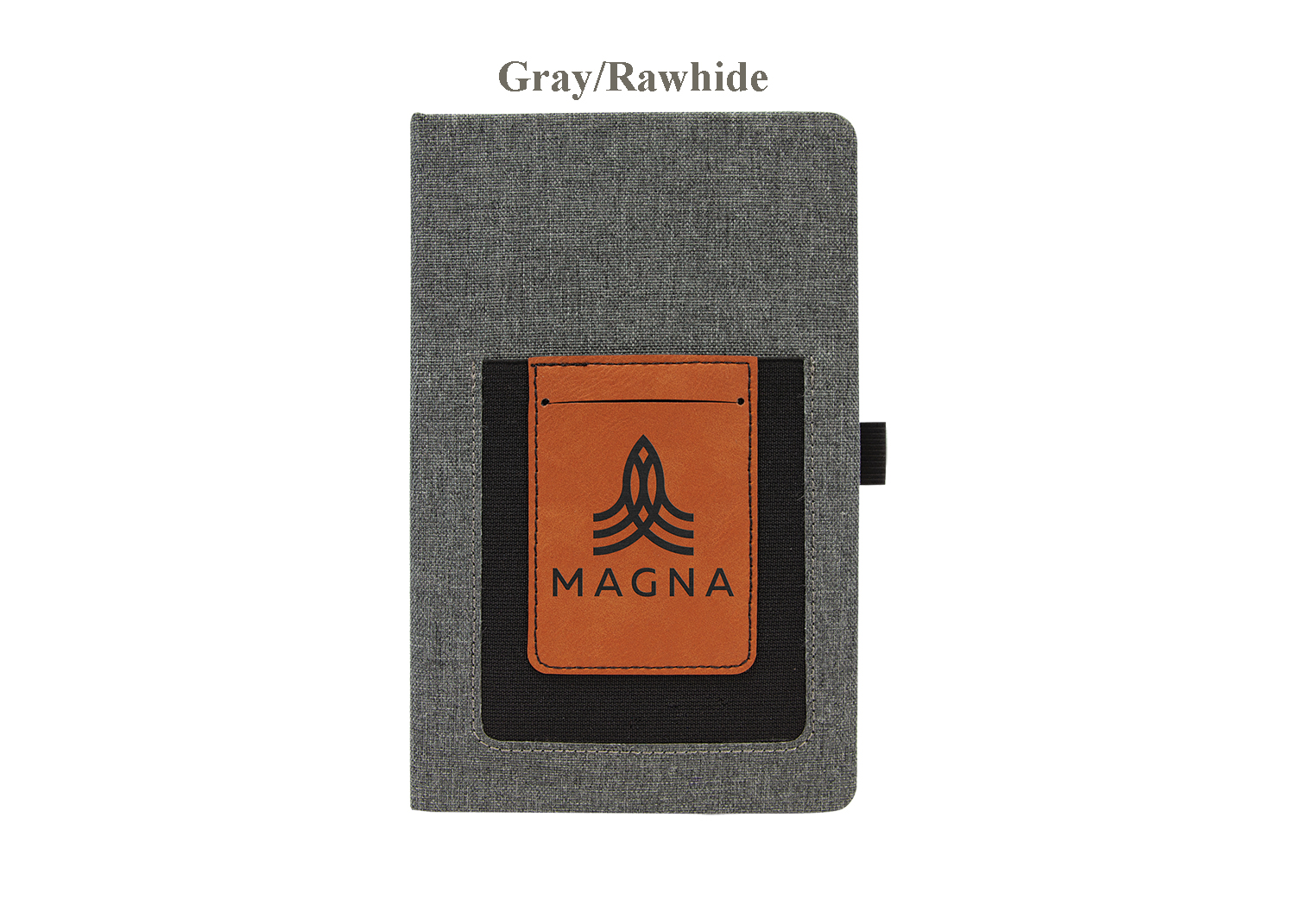 Personalized 5 1/4" x 8 1/4" Leatherette Journal with Cell/Card Slot — photo 2