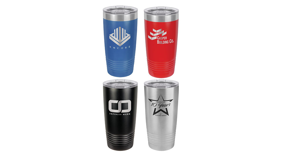 Thumbnail: 20 oz. Personalized Laser Engraved Ringneck Vacuum Insulated Tumbler w/Clear Lid