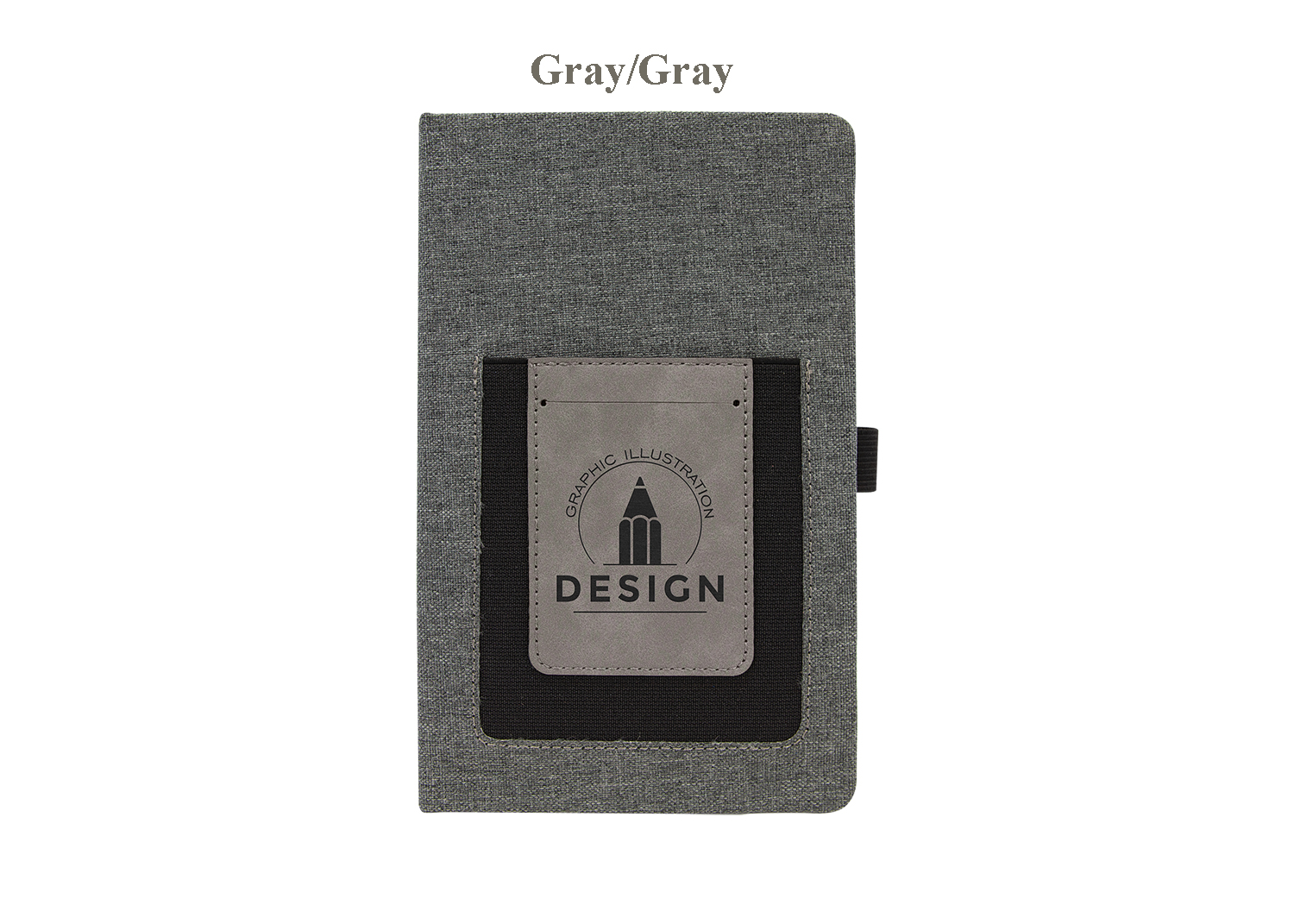 Personalized 5 1/4" x 8 1/4" Leatherette Journal with Cell/Card Slot — photo 4