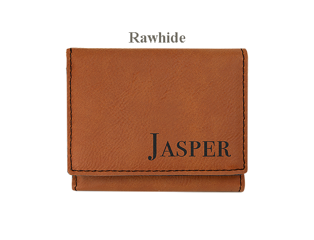 3" x 4" Personalized Leatherette Trifold Wallet — photo 8