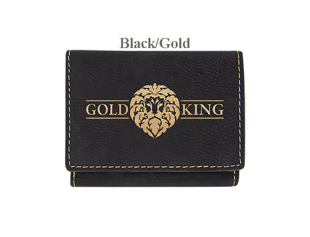 3" x 4" Personalized Leatherette Trifold Wallet — photo 2