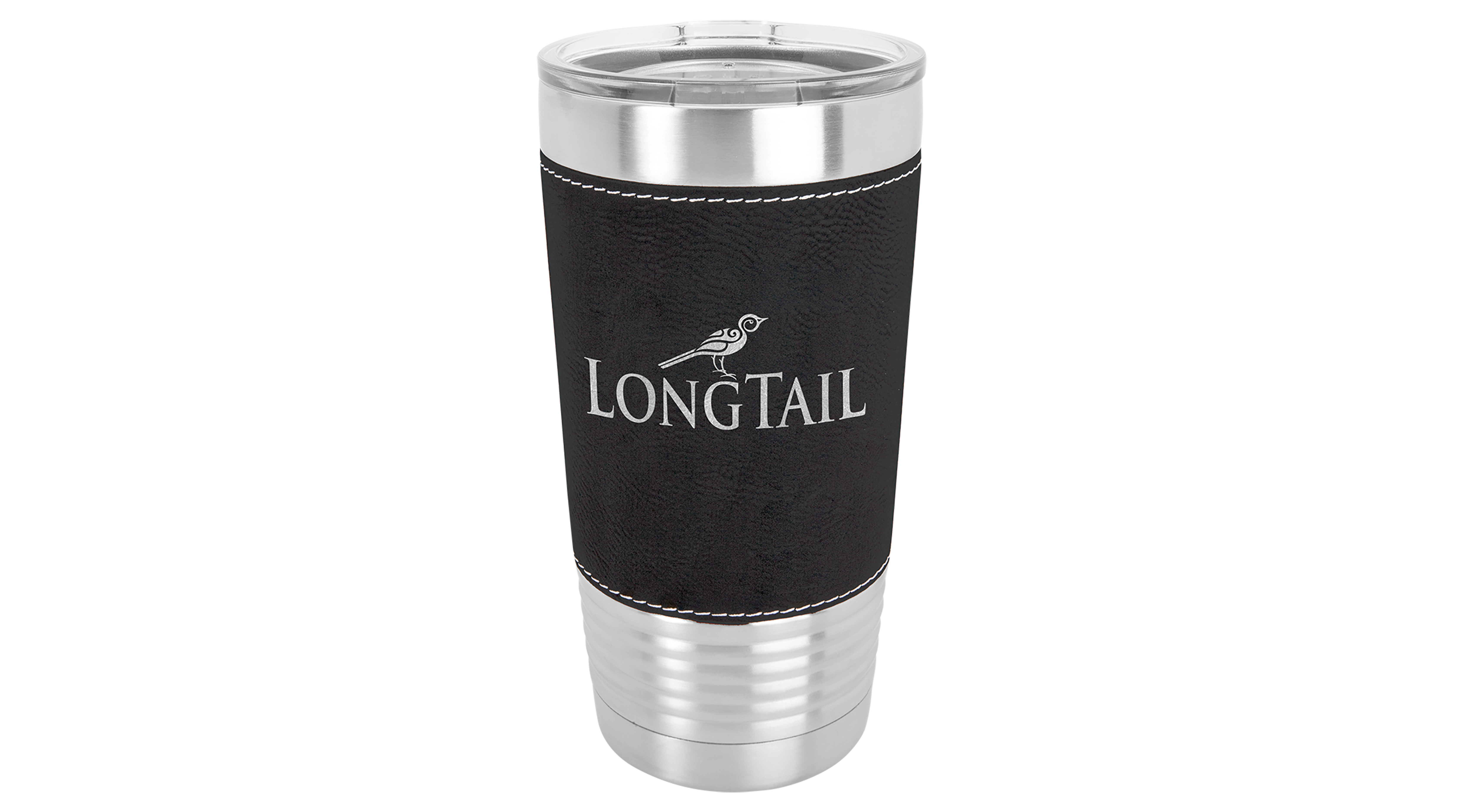  20 oz. Leatherette Tumbler Personalized Laser Engraved with Clear Lid — photo 7