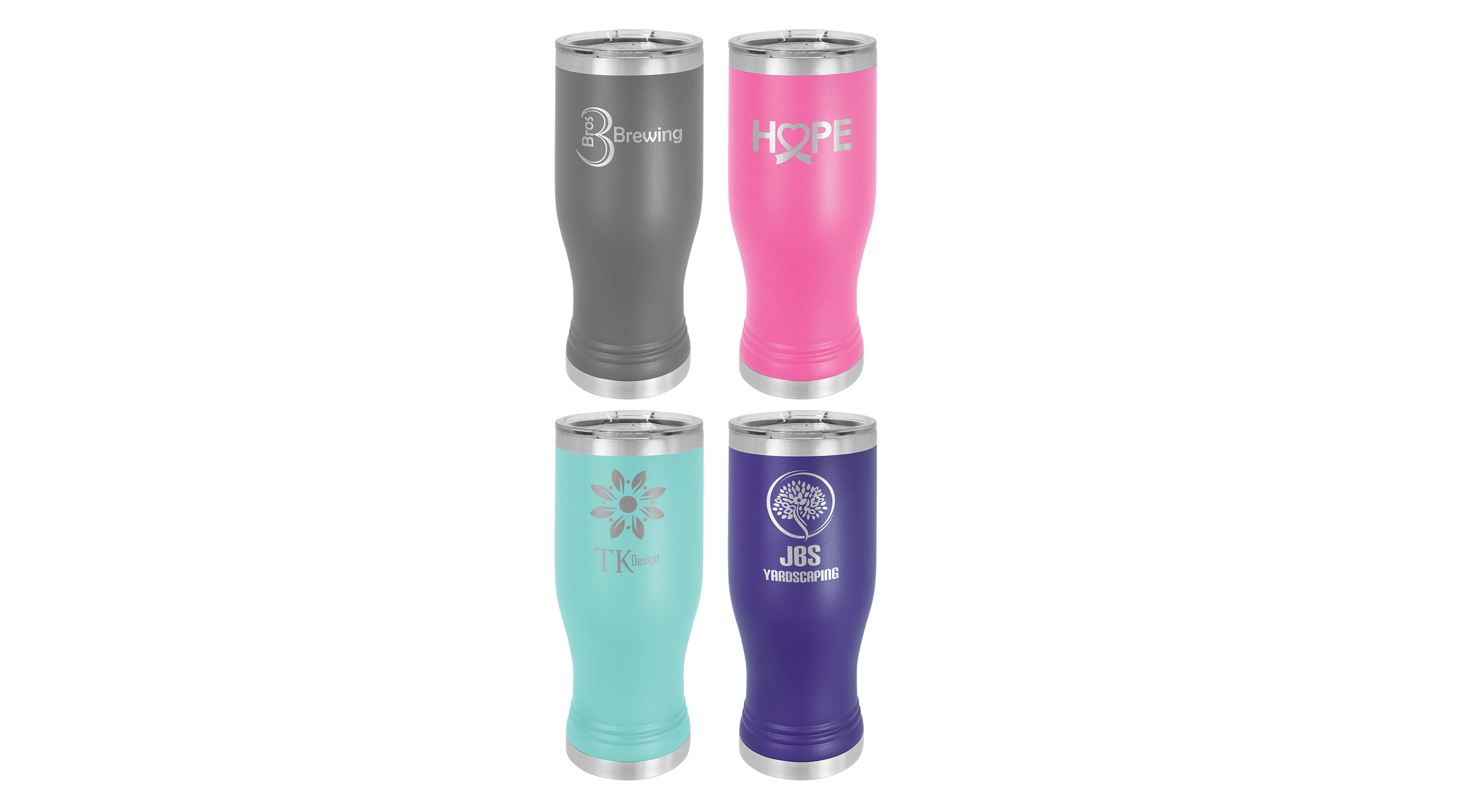  20 oz. Pilsner Personalized Laser Engraved w/Clear Lid — photo 4