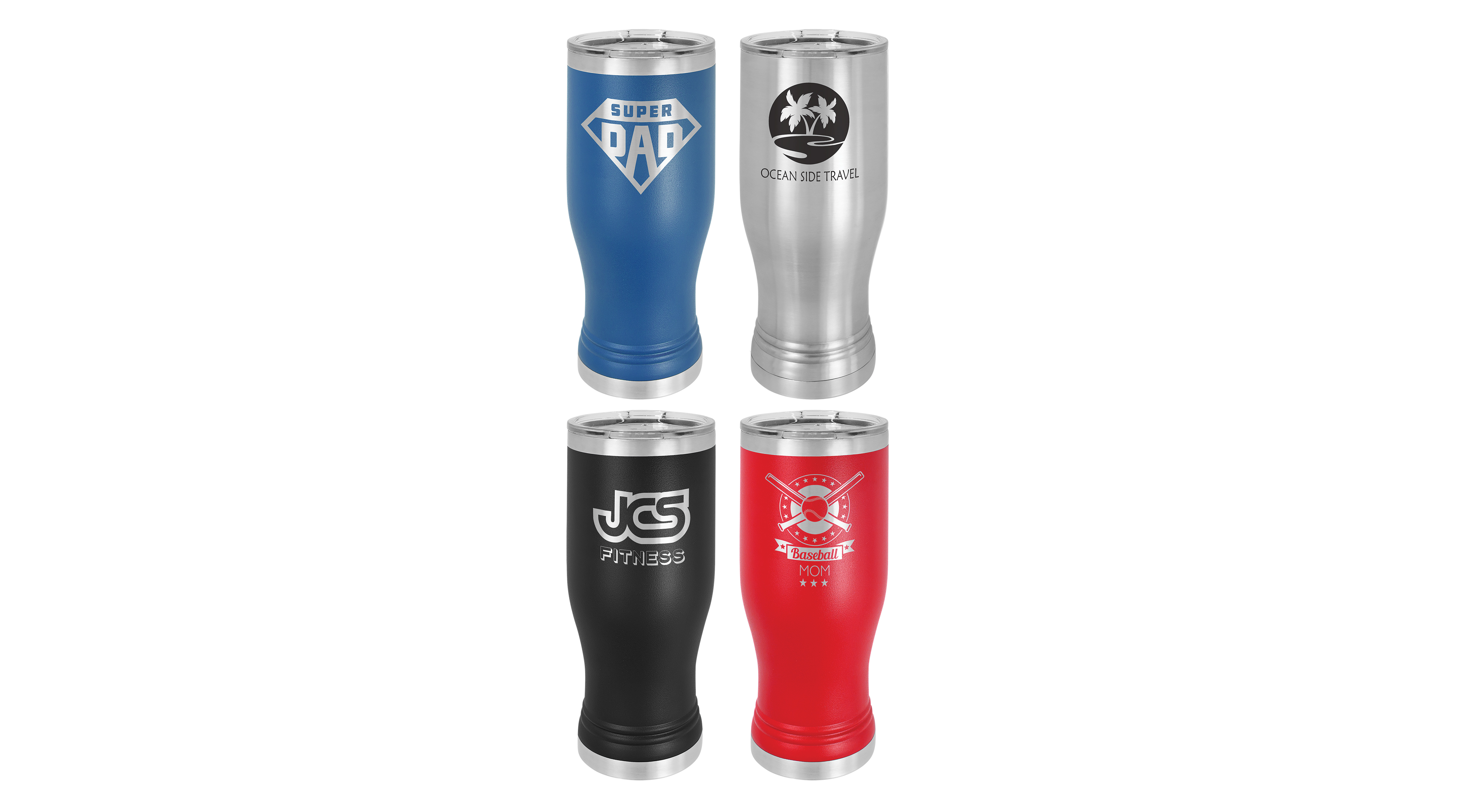  20 oz. Pilsner Personalized Laser Engraved w/Clear Lid — photo 5