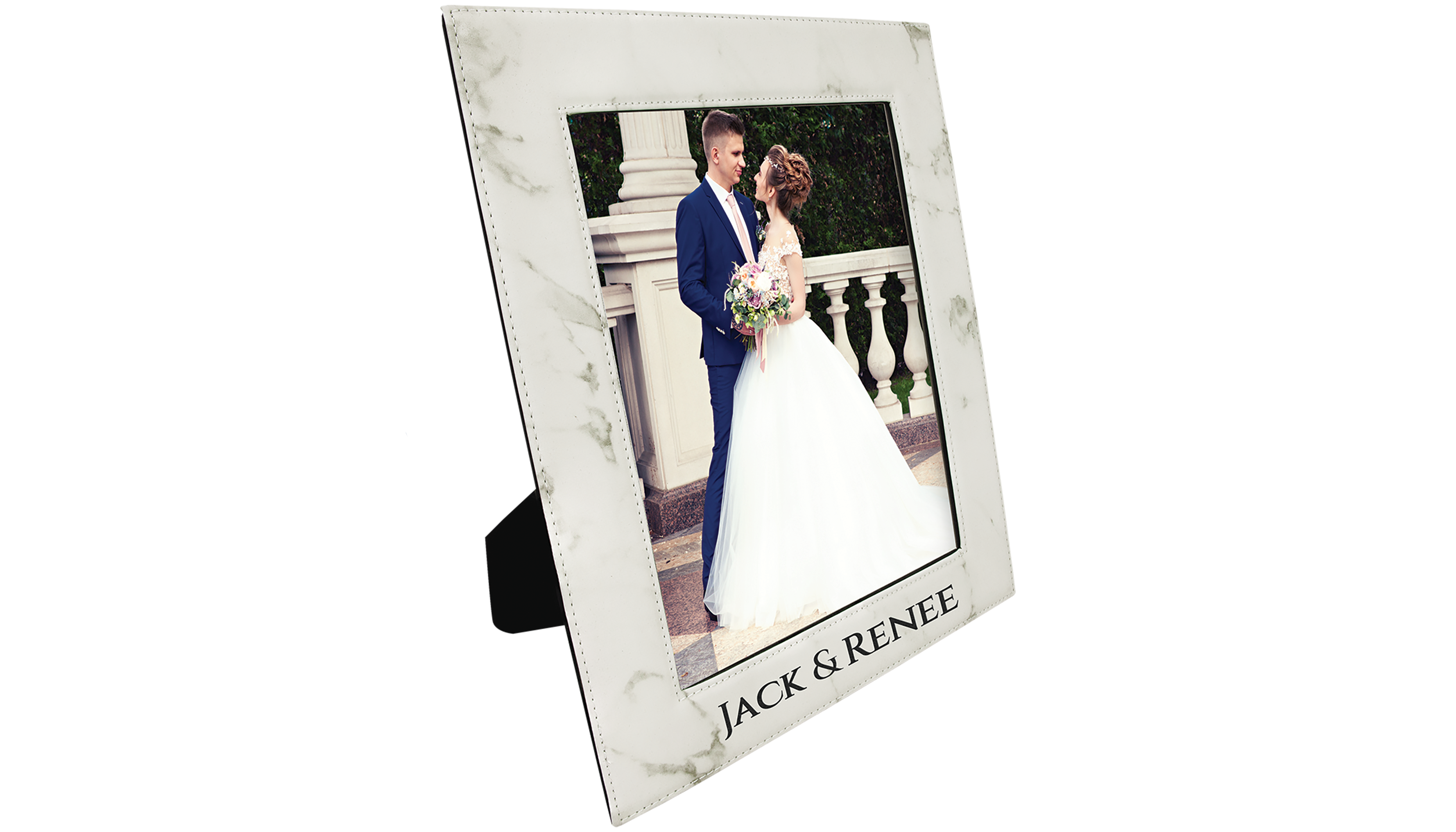 Personalized Marble Leatherette Photo Frame — photo 4
