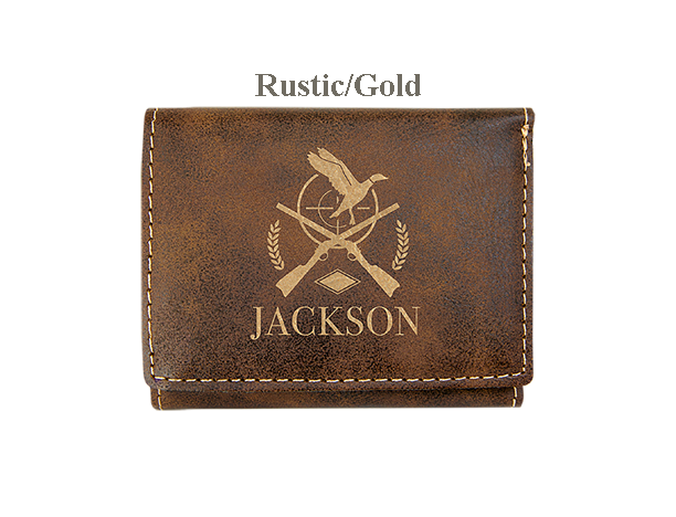3" x 4" Personalized Leatherette Trifold Wallet — photo 7