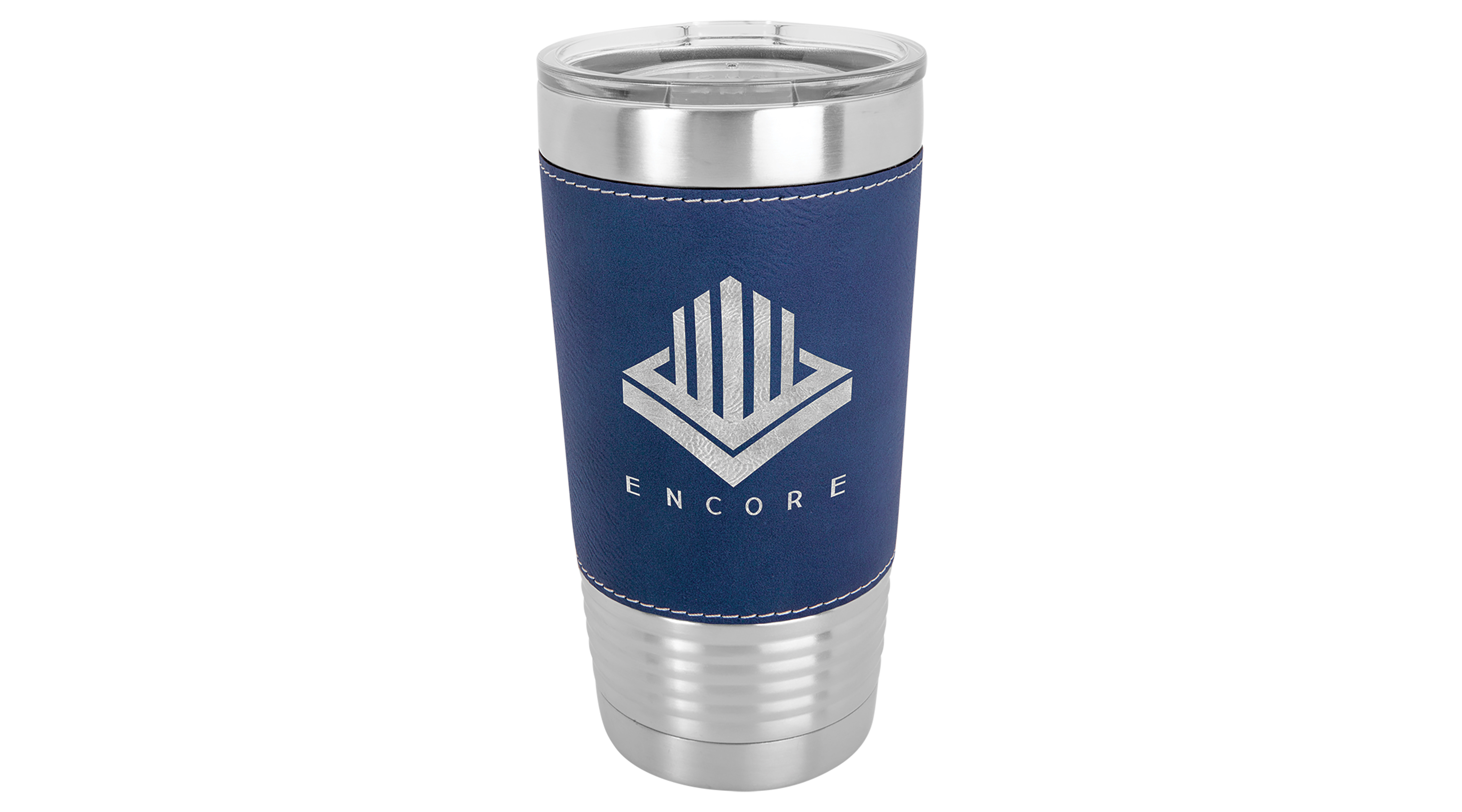  20 oz. Leatherette Tumbler Personalized Laser Engraved with Clear Lid — photo 5