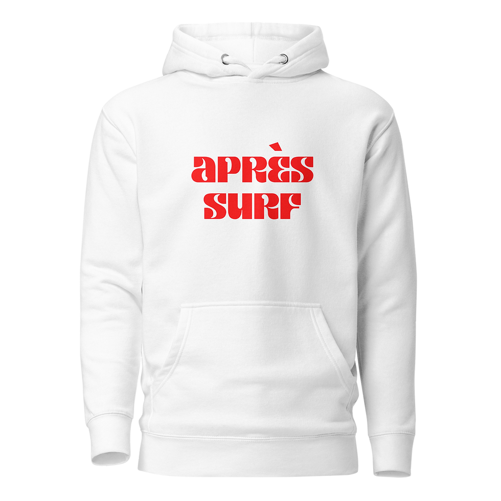  Après Surf Unisex Hoodie - White