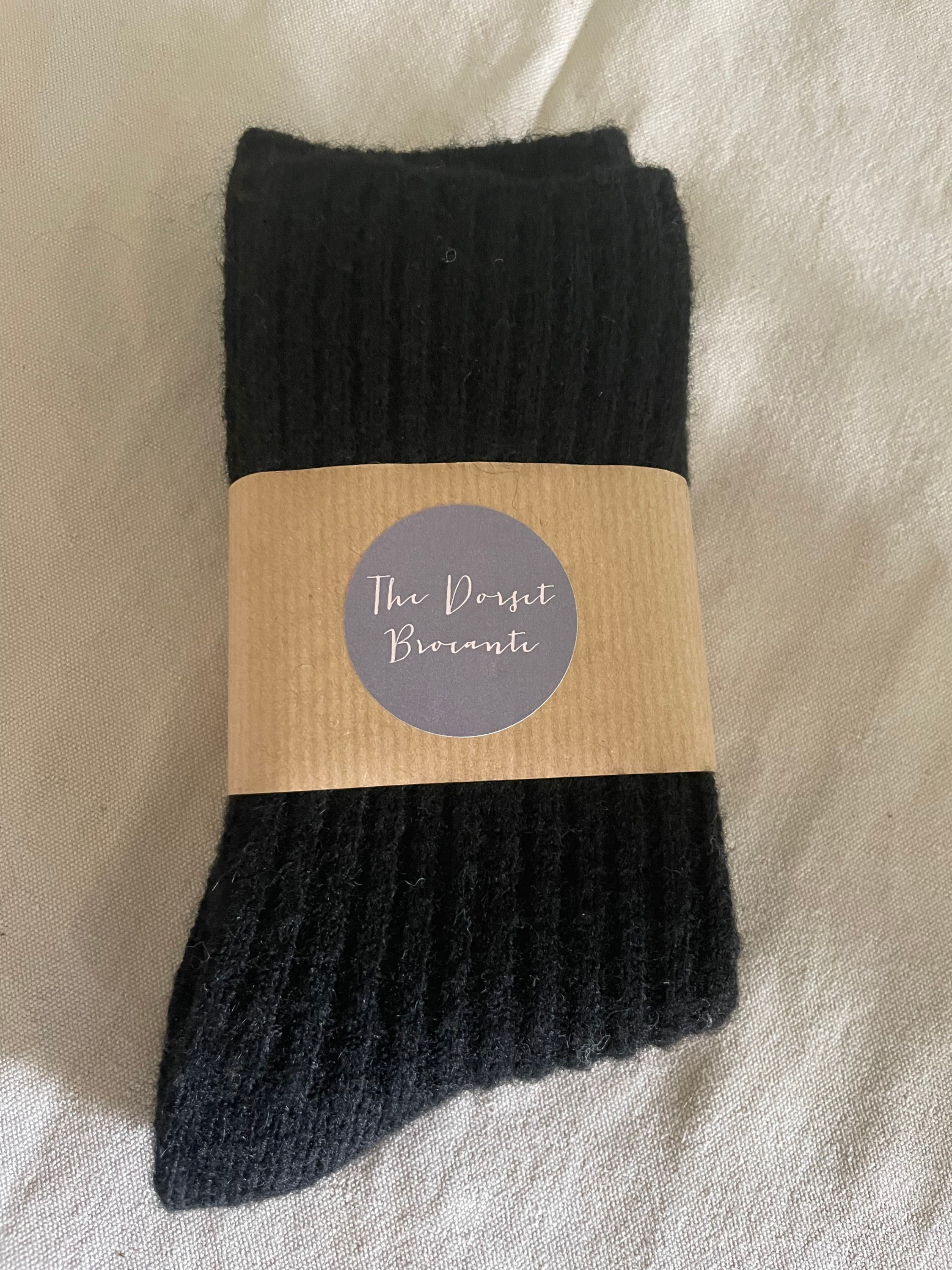 Cosy Ribbed Socks (Black)