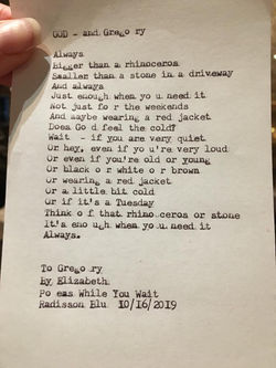 Typewriter poem 1