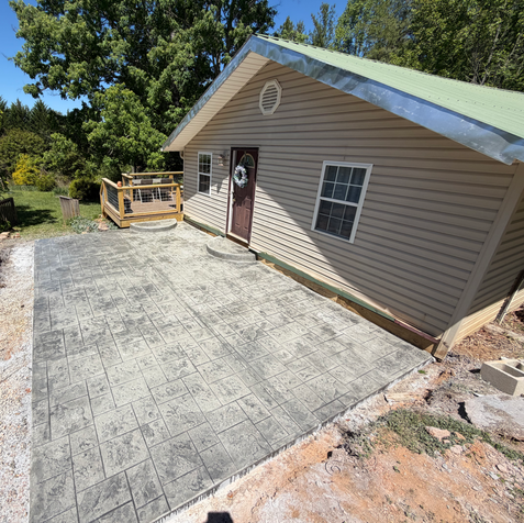 New Stamped Concrete in Asheville, NC