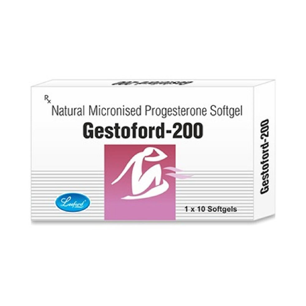 Gestoford 200 mg (Progesterone) is a natural female sex hormone, progesterone | skymeds