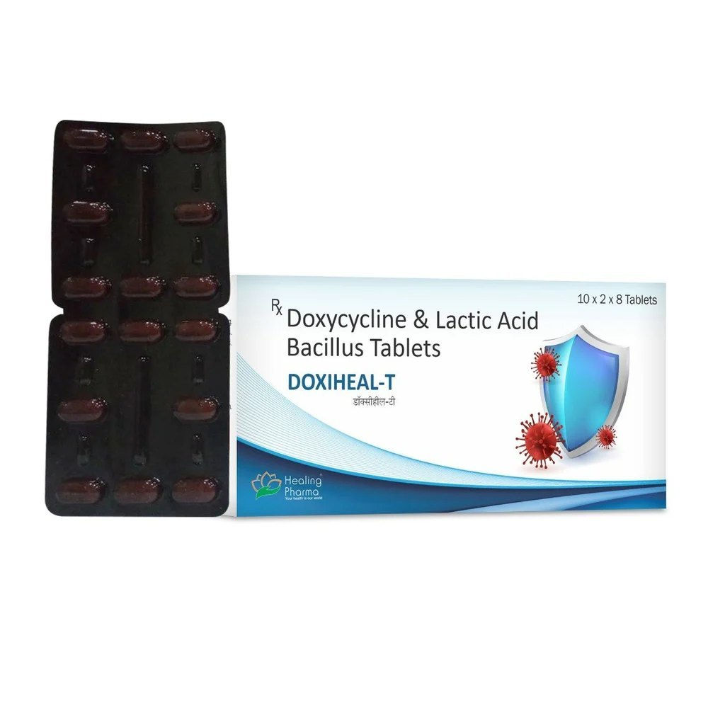 Doxycycline/Lactobacillus T Tablet (DOXIHEAL) is a combination medicine that is used | skymeds