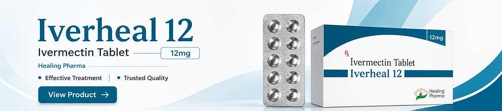 Iverheal 12 mg is also known as Ivermectin which works as an antiparasitic drug | Take Ivermectin™