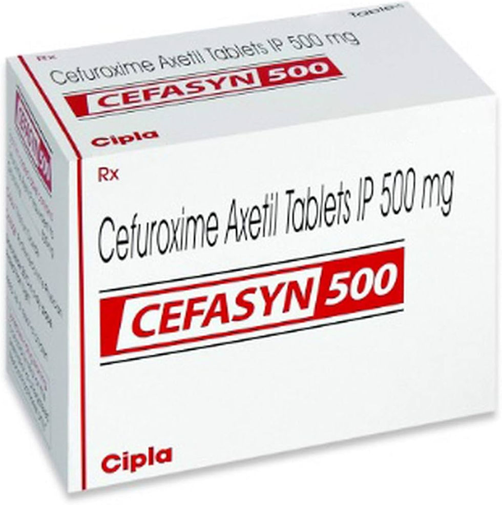Cefasyn 500 Mg (Cefuroxime) is an antibiotic medicine used to treat bacterial infections | skymeds