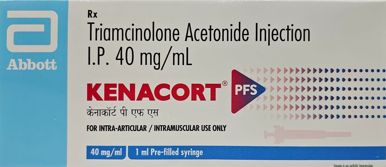 Kenacort PFS 40mg Injection (Triamcinolone) is a steroid. It is used for the treatment | skymeds