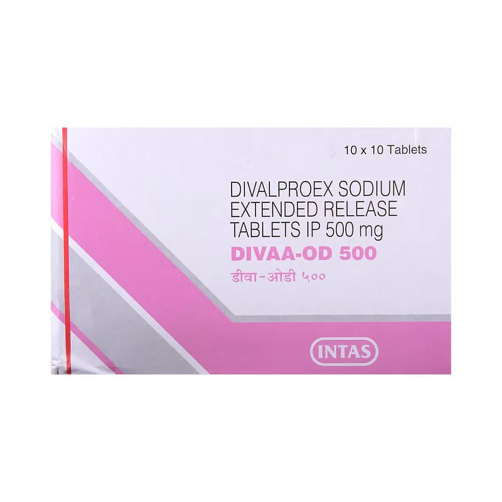 Divaa-OD Tablet ER (Divalproex) is a medication used to treat epilepsy, seizures | Ivermectinkart