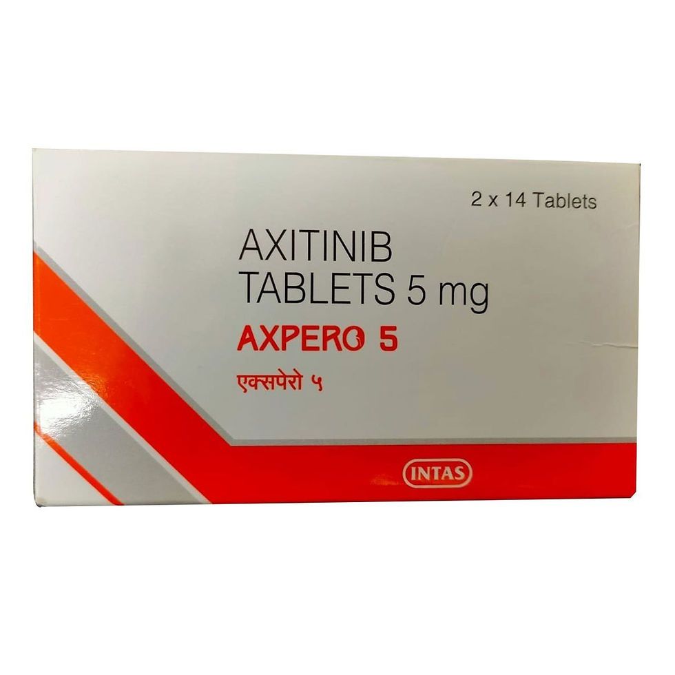 Axitinib 5 mg Tablet is an anti-cancer medicine used in the treatment of kidney cancer | Ivermectinkart