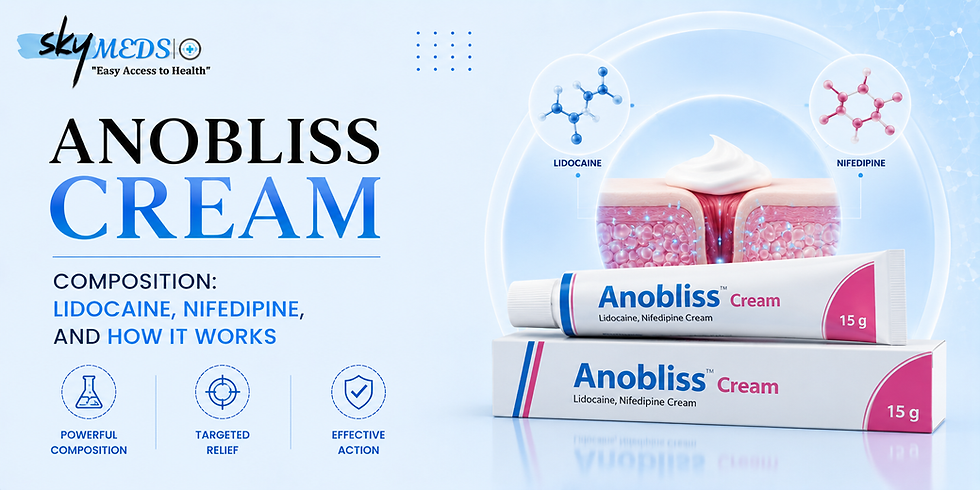 Anobliss Cream Composition: Lidocaine, Nifedipine, and How It Works | theskymeds