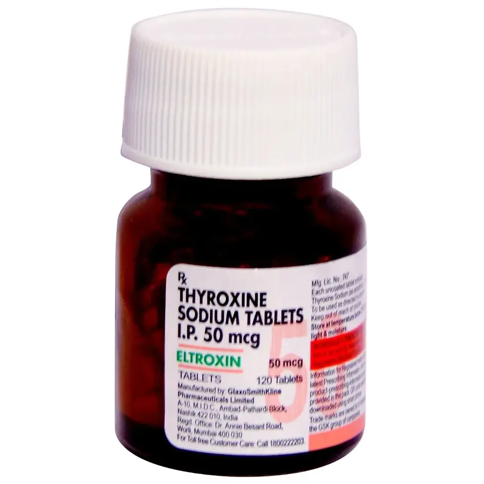 Eltroxin 50 mcg (Thyroxine Sodium) is a medicine used to treat an underactive thyroid gland | skymeds