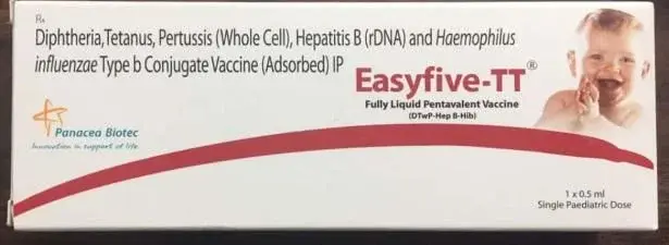 Easyfive-TT Vaccine is a 5 in 1 vaccine given to infants and young children-skymeds