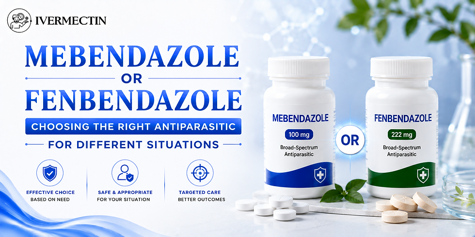 Mebendazole or Fenbendazole: Choosing the Right Antiparasitic for Different Situations | Take Ivermectin™