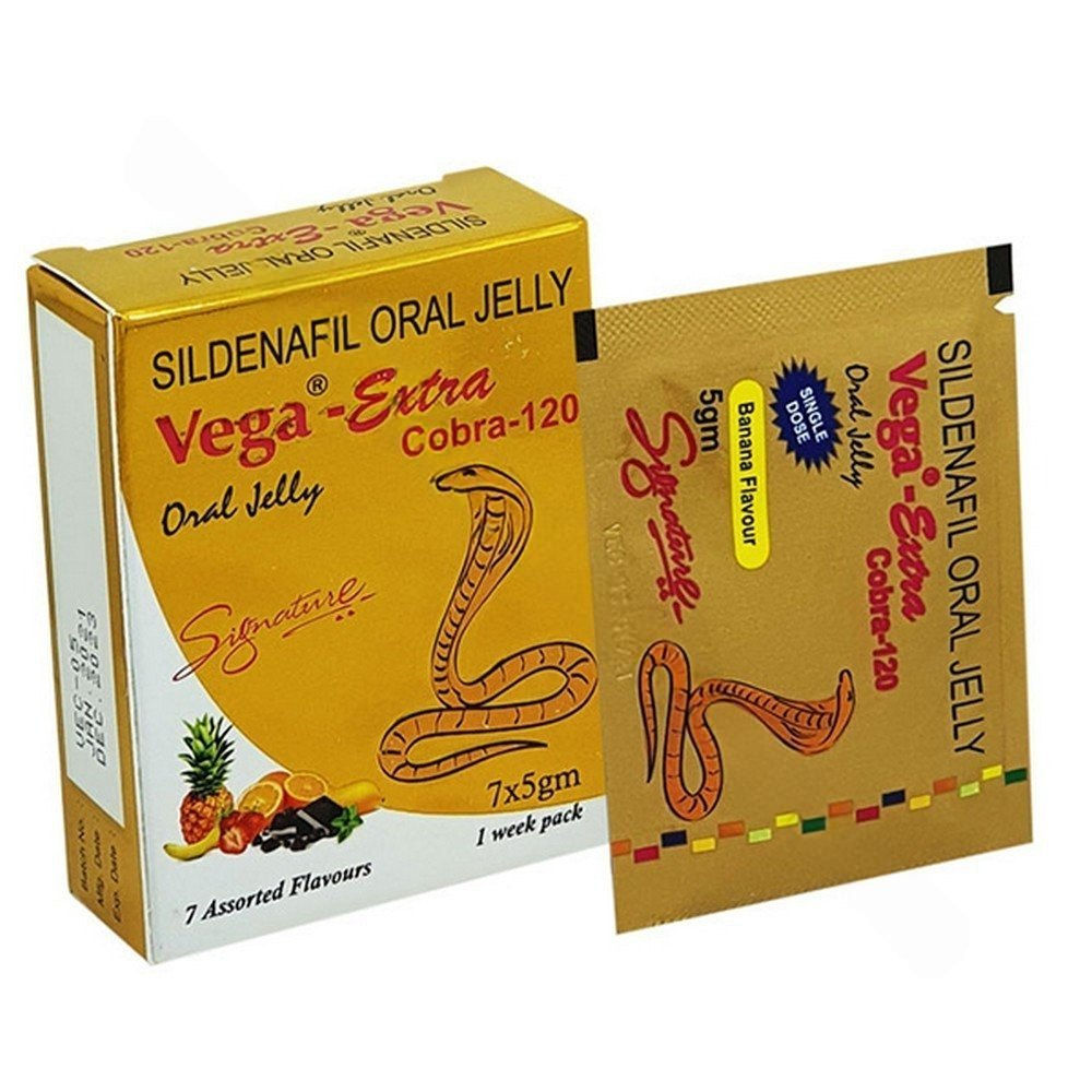 Vega Extra Cobra 120 Jelly (Sildenafil Citrate) of Generic Sildenafil at a low price | Ivermectinkart