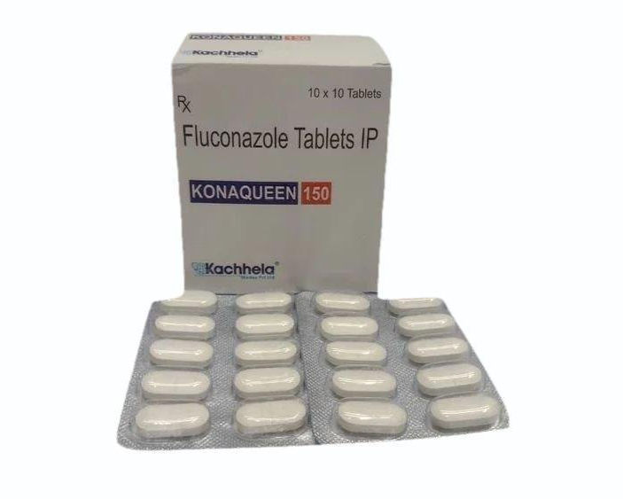 Fluconazole 150mg Tablet (Konaqueen) is used to treat fungal infections of the mouth-Ivermectinkart