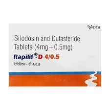Rapilif D 4/0.5 Capsule (Silodosin 4mg/Dutasteride 0.5mg). This capsule is used to treat the symptoms-Take Ivermectin™