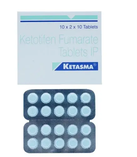 Ketasma 1mg (Ketotifen) is a prescription medicine used to prevent asthma symptoms | skymeds