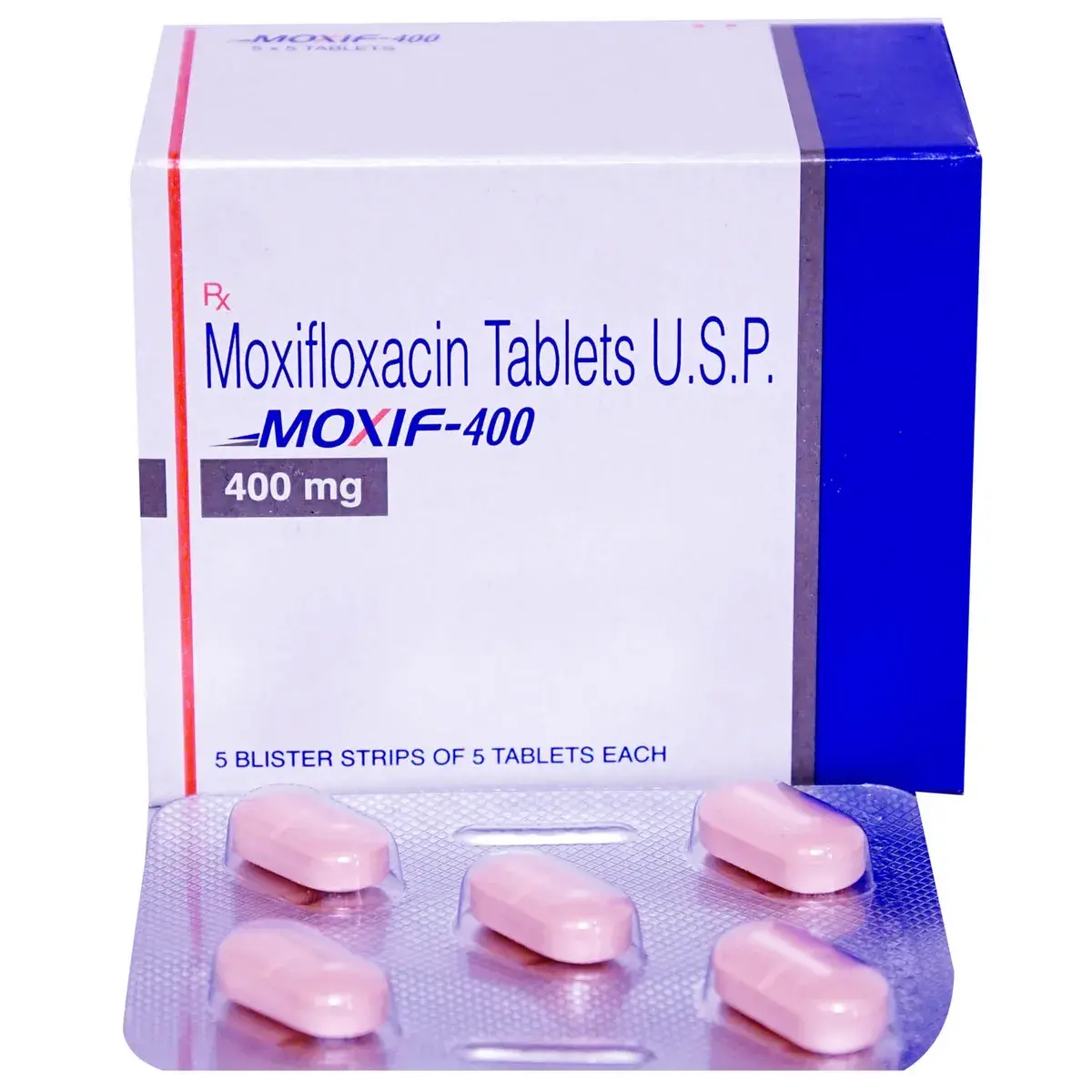 Moxif 400 mg (Moxifloxacin) is an antibiotic, used in the treatment of bacterial infections. | skymeds