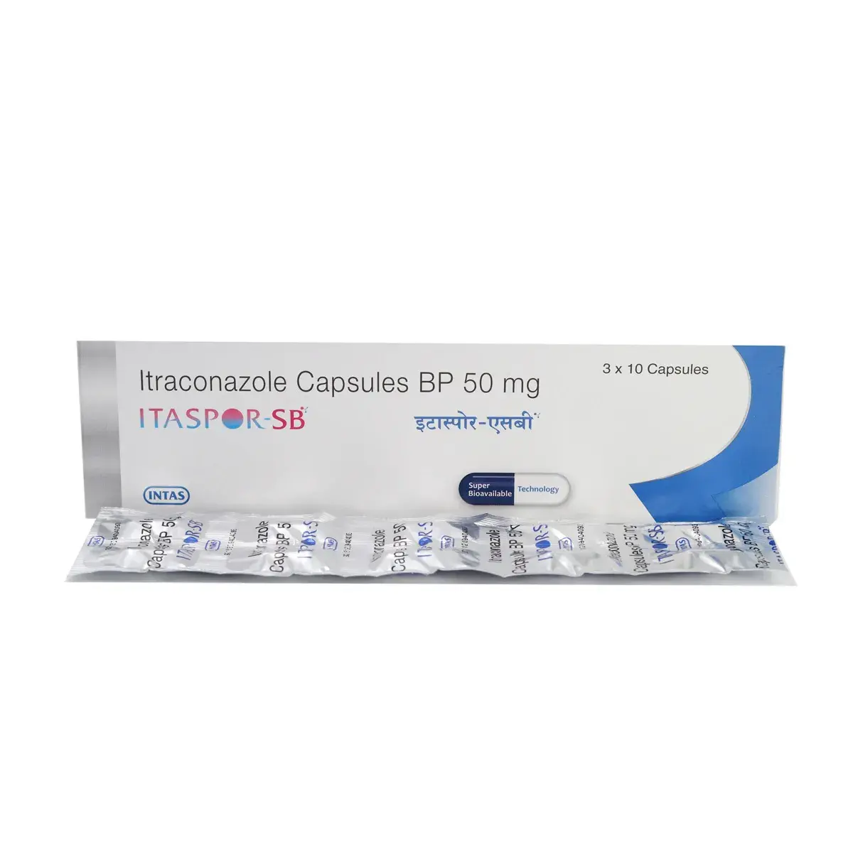 Itaspor 50mg Capsule (Itraconazole) belongs to a group of medicines called antifungals-skymeds