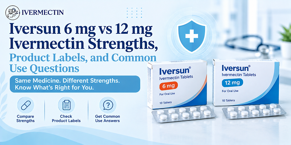 Iversun 6 mg vs 12 mg: Ivermectin Strengths, Product Labels, and Common Use Questions | Take Ivermectin™