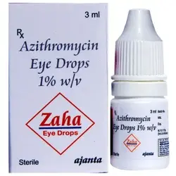 Azithromycin Eye Drop (ZAHA) is an antibiotic used to treat bacterial infections of the eyes | skymeds