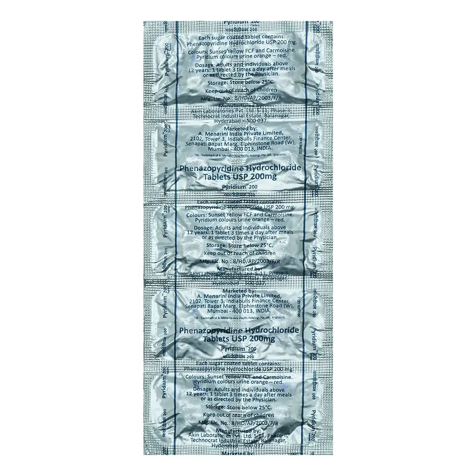 Thumbnail: Pyridium 200mg (Phenazopyridine) is used for symptomatic relief of pain | skymeds