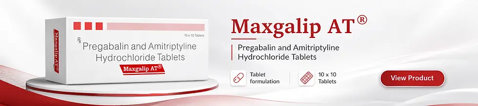 Maxgalip AT Tablet (Amitriptyline/Pregabalin)is a prescription medicine used in the treatment of neuropathic pain | Take Ivermectin™
