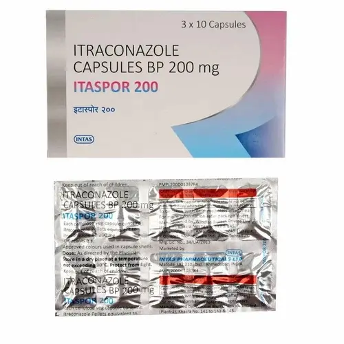 Thumbnail: Itaspor 200mg Capsule (Itraconazole) belongs to a group of medicines called antifungals.-Ivermectinkart