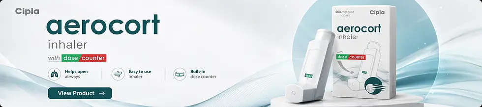Aerocort Inhaler is used in the treatment of asthma (wheezing and shortness of breath) | Take Ivermectin™