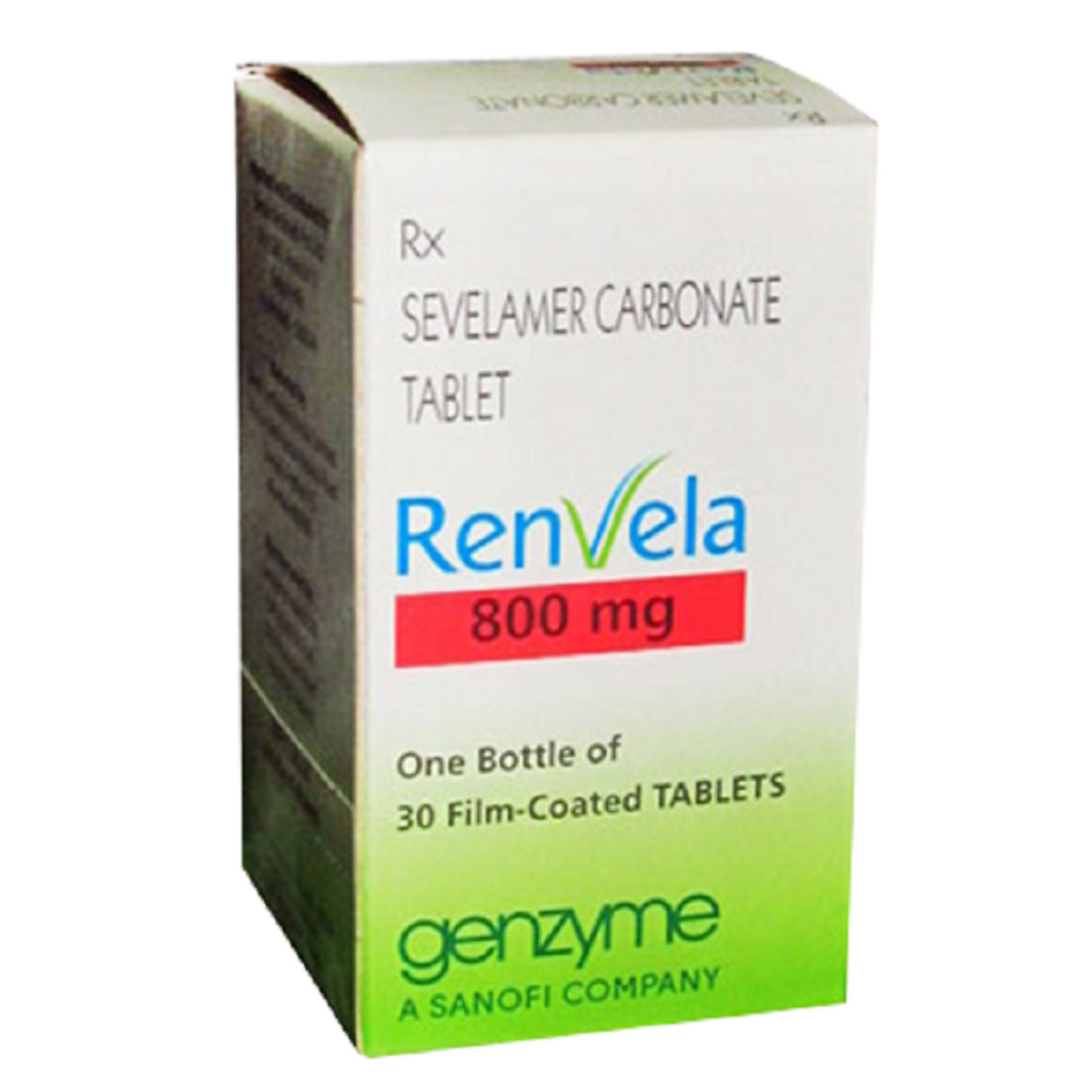 Renvela Tablet (Sevelamer) is used to treat increased phosphate levels in the blood-skymeds