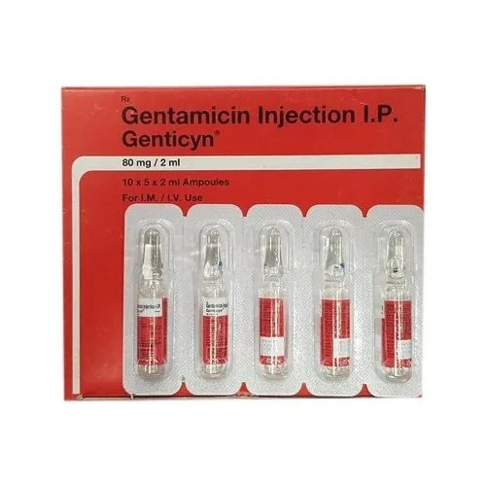 Genticyn 80mg Injection is an antibiotic used to prevent or treat a wide variety of bacterial infections | skymeds
