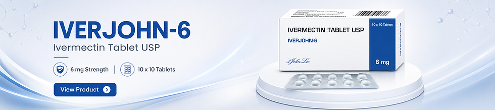 Iverjohn 6 mg (Ivermectin)belongs to the class of anti-parasitic medicines, also known as anthelmintics | Take Ivermectin™