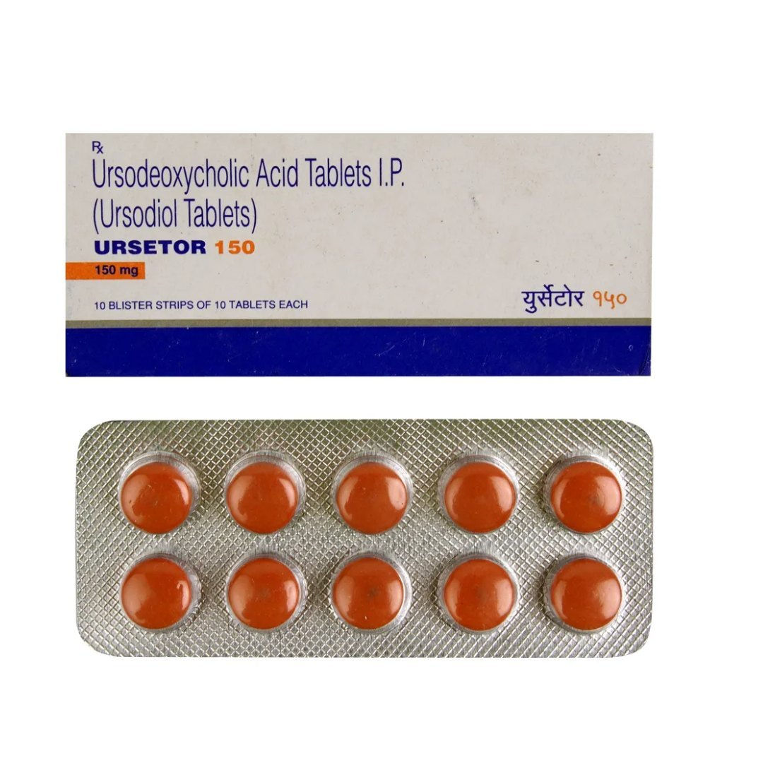 Ursetor 150mg Tablet (Ursodeoxycholic 150) is a medicine used to dissolve certain gallstones-skymeds