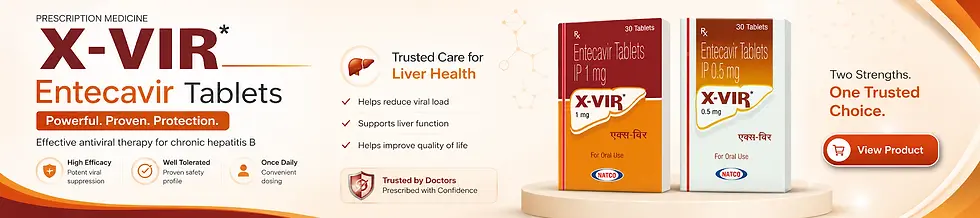 X-Vir (Entecavir) is an antiviral medicine used in the treatment of hepatitis B virus | theskymeds