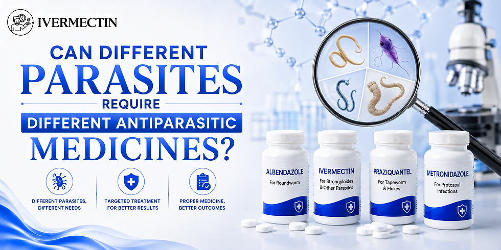 Can Different Parasites Require Different Antiparasitic Medicines? | Take Ivermectin™