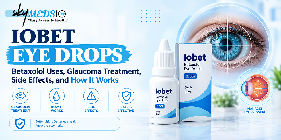 Iobet Eye Drops: Betaxolol Uses, Glaucoma Treatment, Side Effects, and How It Works | theskymeds