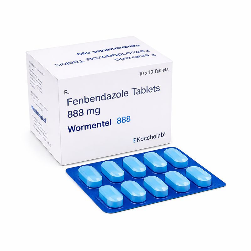 Thumbnail: enbendazole 888mg Human (Wormentel 888) is an effective and safe dewormer for dogs-Ivermectinkart