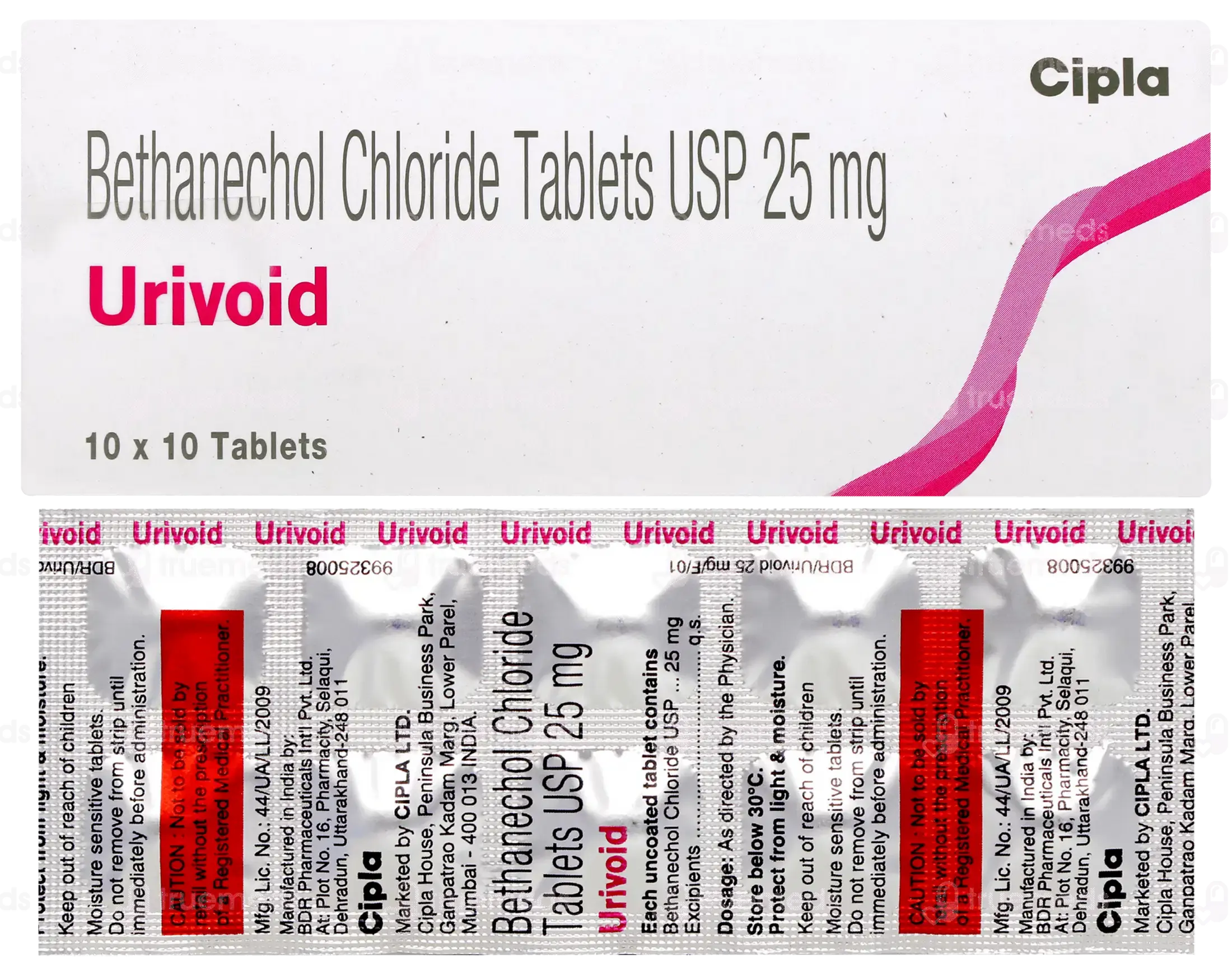 Urivoid Tablet (Bethanechol) is used in the treatment of urinary retention (inability to urinate)-skymeds
