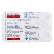 Estuchol 150mg Tablet (Ursodeoxycholic Acid 150mg) is a prescription medication containing 150mg - Pharmacy⁹