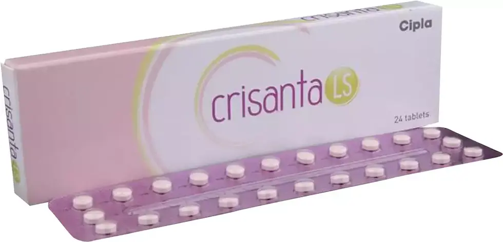 Crisanta LS (Ethinylestradiol/Drospirenone) is a combination of two medicines used | skymeds